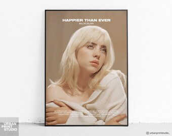 Billie Eilish Poster Etsy Uk