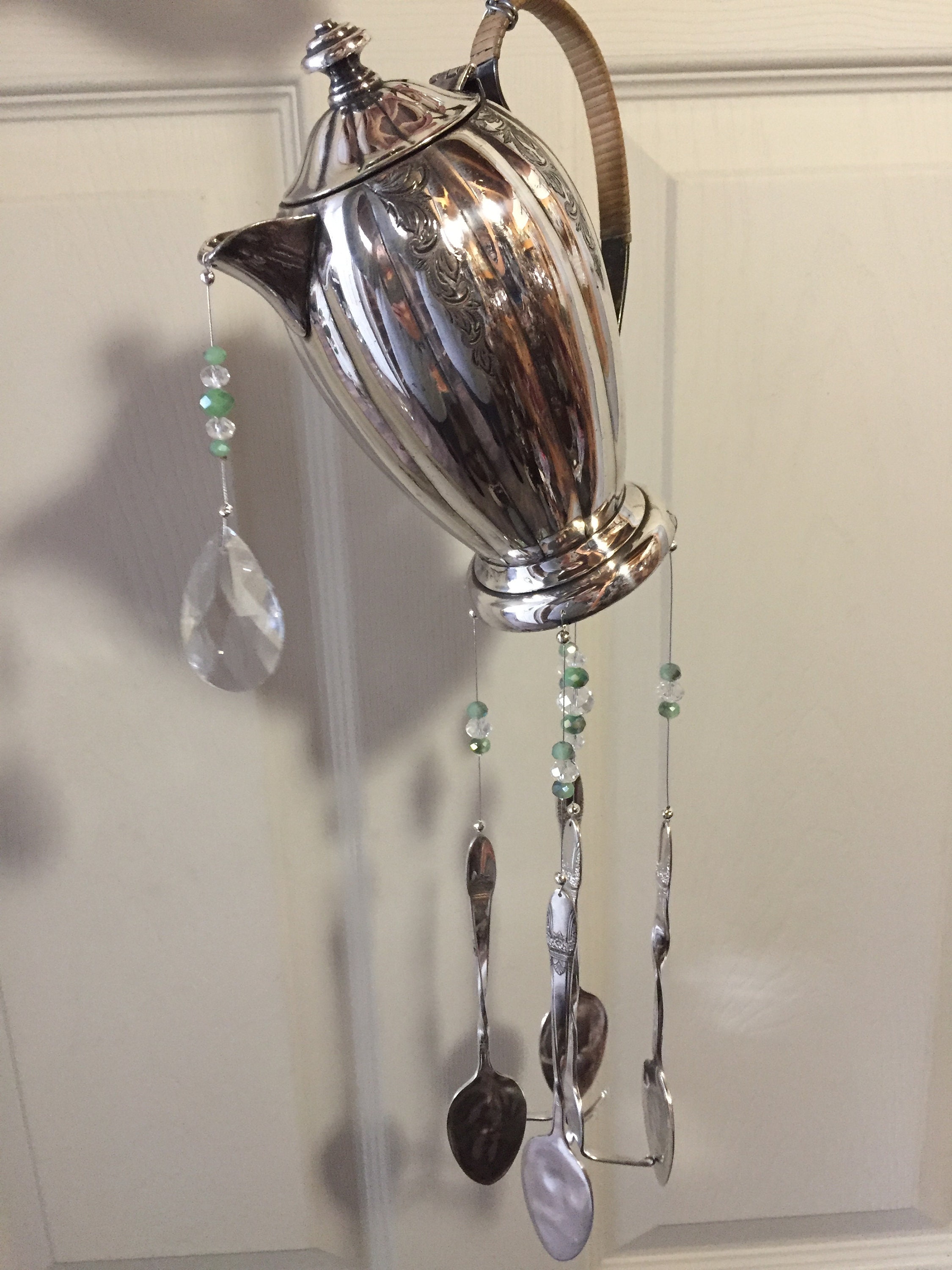 Vintage Teapot Wind Chime Etsy