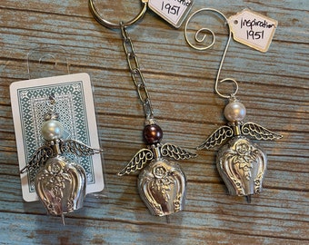 Vintage Knife Handle Angel Bells