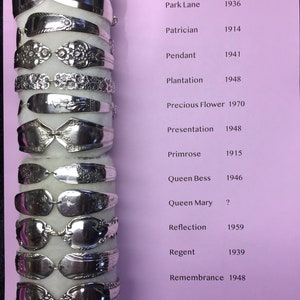 Vintage Silverware Bracelets (150+ patterns) P-Z