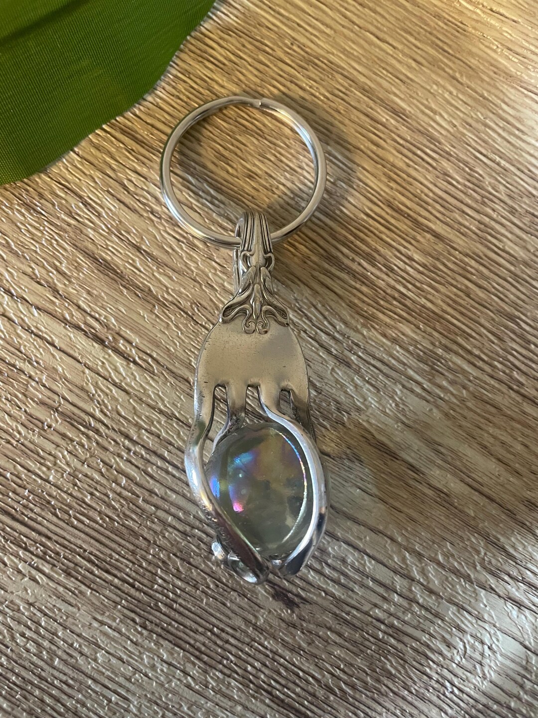 Vintage Fork Marble Key Chain - Etsy
