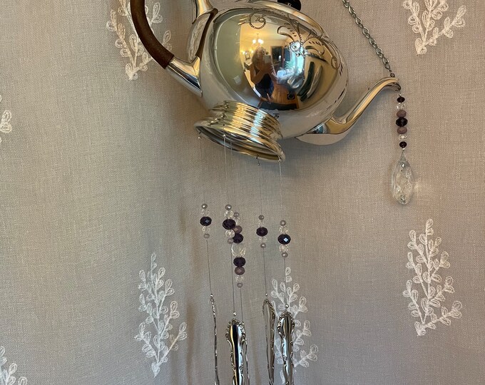 Vintage Teapot Wind Chime Etsy
