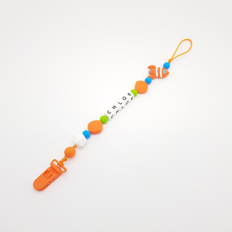 Soother Clip Dummy clip Custom Gift for Mom Clip with Name Personalized Pacifier Clip Universal Clip Silicone Pacifier Clip
