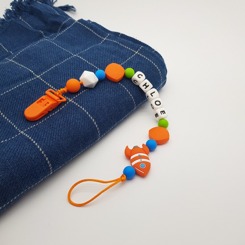 Soother Clip Dummy clip Custom Gift for Mom Clip with Name Personalized Pacifier Clip Universal Clip Silicone Pacifier Clip