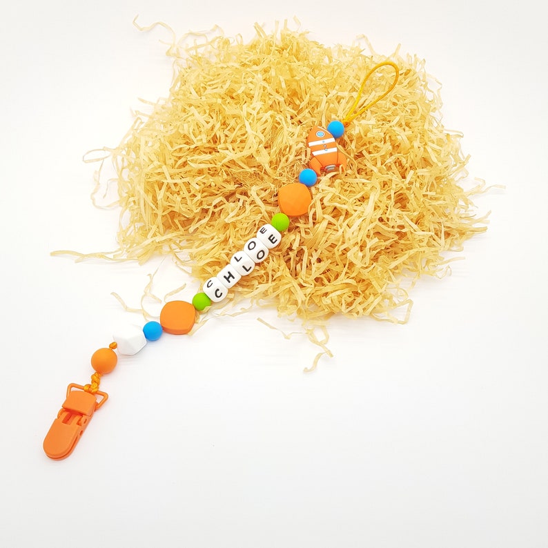 Soother Clip Dummy clip Custom Gift for Mom Clip with Name Personalized Pacifier Clip Universal Clip Silicone Pacifier Clip
