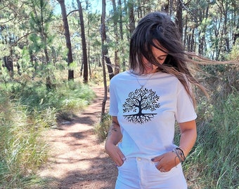 Tree Of Life Tshirt, Tree Unisex Tshirt, Tree Of Life Shirt Women, Spiritual Tshirt Tree, Spiritual Tshirt Women Gift, Tree Of Life Shirt
