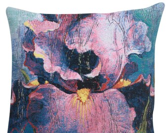 Dancer I Belgian Tapestry Cushion Cover - 21x21 inch Floral Pillow Cover - Simon Bull Art Cushion Cover - Decorative Sofa Pillow Cover