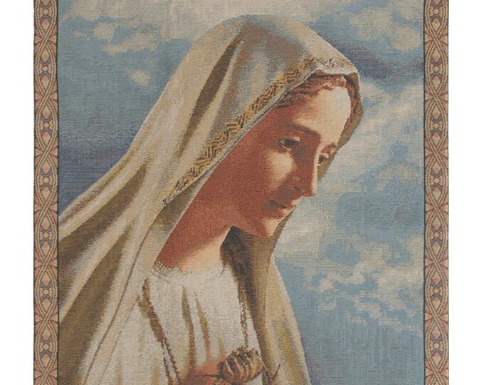 Fatima Jacquard Woven European Tapestry - Fine Art Gobelin Wall Hanging for Elegant Home Decor