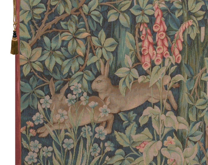 William Morris Tapestry: Hare and Pheasant Forest, Medieval Art