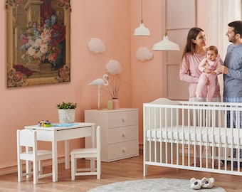 Vintage European Floral Bouquet Horizontal Wall Tapestry - Jacquard Woven Home Decor Art Hanging