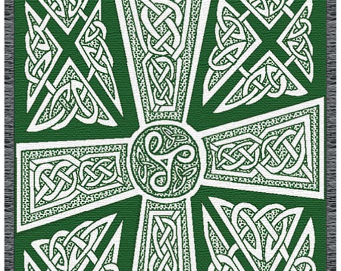 Celtic Crosses Tapestry Throw