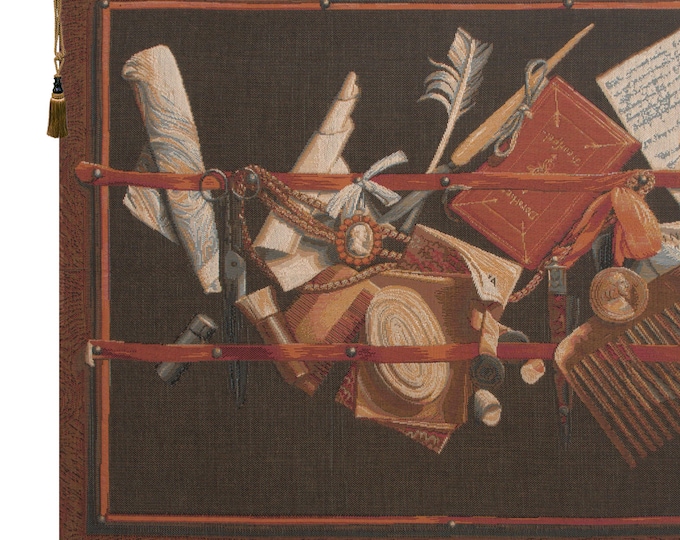 European Medieval Wall Tapestry - Woven Jacquard Hanging Art for Office, French Decor, Unique Curiosities