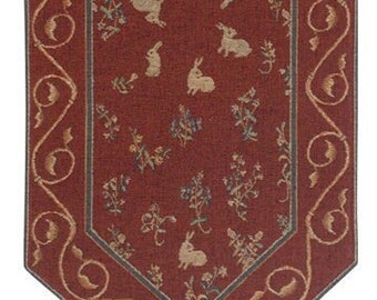 Medieval Rabbit Tapestry Table Runner Medieval Tapestry Table Runner