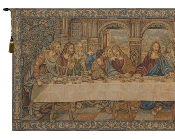 The Last Supper Large Wall Hanging | European Wall Hanging | Decorative Wall Tapestry | Unique Hanging Wall Art | Wall Art Tapestry
