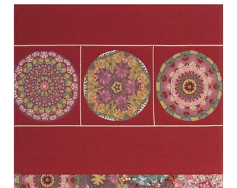 Kaleidoscope Red Table Runner