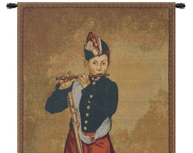 The Piper Tapestry: Italian Jacquard Woven Wall Hanging (24x15 inch)