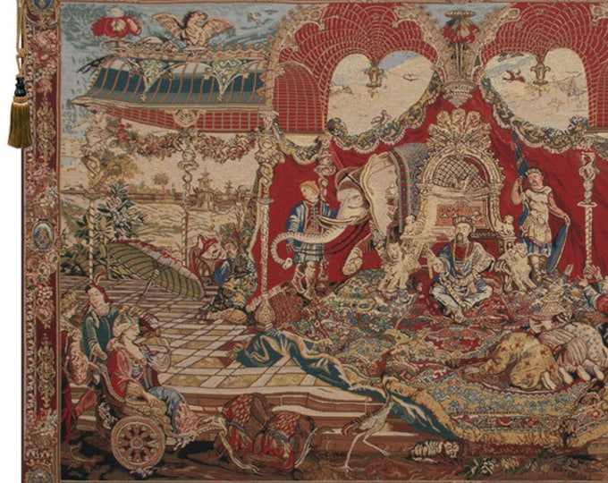 Audience of the Prince Tapestry: Medieval European Woven Wall Art