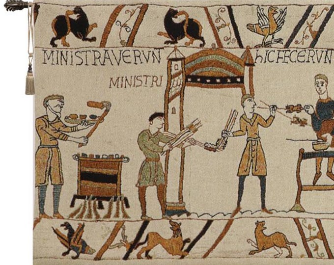 Bayeux The Banquet Large European Wall Tapestry