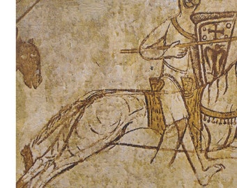 Medieval Templar Flanders Tapestry Wallhanging: Woven Jacquard Horse Art, Belgian Home Decor