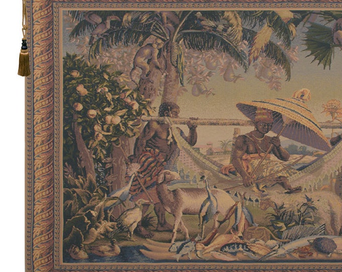 King Borne Tapestry Wallhanging: Old World European Jacquard Woven Wall Art (60x64 inch)