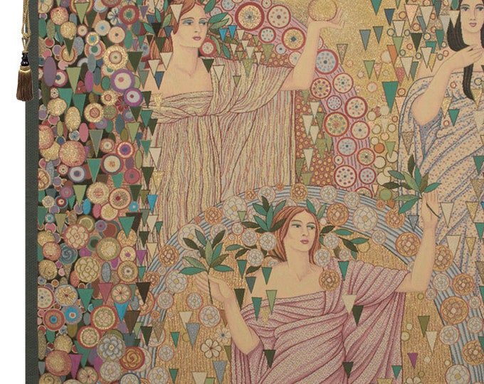 Primavera Wall Tapestry: Italian Jacquard Woven Art (39x53 inch)