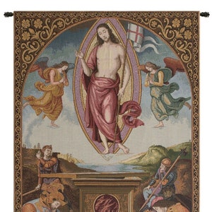 Resurrection Tapestry: Italian Renaissance Religious Wall Hanging