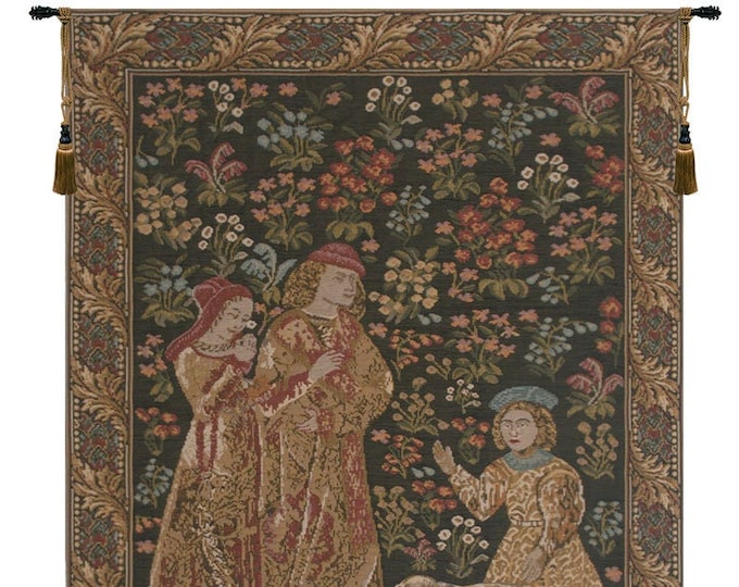 The Queen Tapestry: Hand Finished Belgian Jacquard Woven Wall Art (35x26 inch)