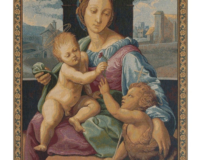Madonna Aldobrandini Tapestry: Raphael's Religious Italian Wall Art Depicting Mother and Child