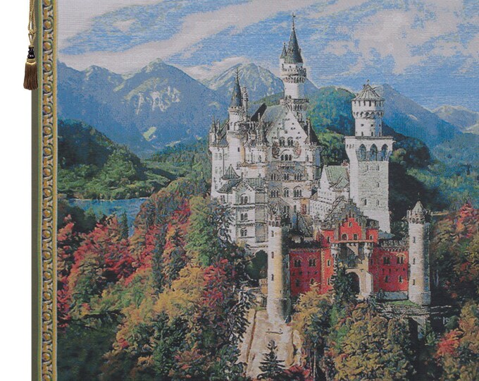 Medieval European Accountant Wall Tapestry - Decorative Woven Jacquard Art Hanging for Home Castle Decor