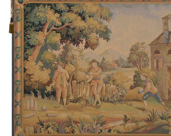 Medieval European Jacquard Woven Wallhanging  Tapestry: Wall Art for Home Decor (33x39 inch)