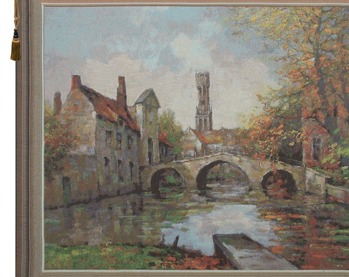 Lake of Love Belgian Tapestry: European Wall Art (36x42 inch)