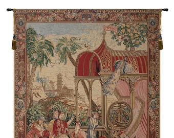 Les Astronomes European Wall Tapestry Woven - Jacquard Gobelin Wall Hanging - Decorative Wall Art for Home
