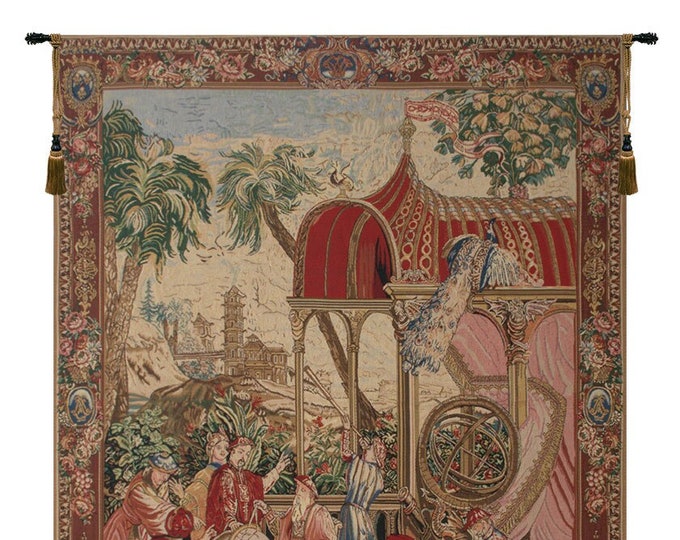 Les Astronomes European Jacquard Gobelin Wall Tapestry - Woven Decorative Art for Home Living Room