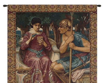Wall Tapestry Giason & Medea Living Room Wall Art, Italian Wall Hangings Tapestry, John William Decorative Couple Wall Decor Gift For Him