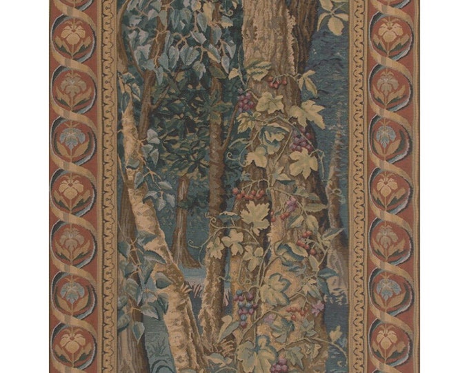 Belgian Jacquard Wall Tapestry Underwood European Design 65x26 Inch Woven Art Hanging Decor