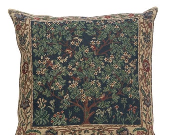 48 cm x 38 cm Facing Right William Morris The Forest I Tapestry Cushion 