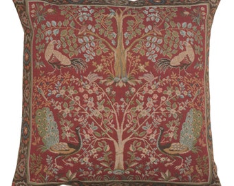 pic Red Tapestry Pillows red tapestry pillow etsy