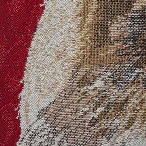 Yellow Labrador Tapestry Cushion Cover: Belgian Jacquard Woven Pillow (16x16 inch) image 8