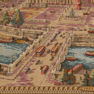 Paris Wandteppich: Panorama Frankreichs, Jacquardgewebe (48,5 x 158 cm) Bild 4