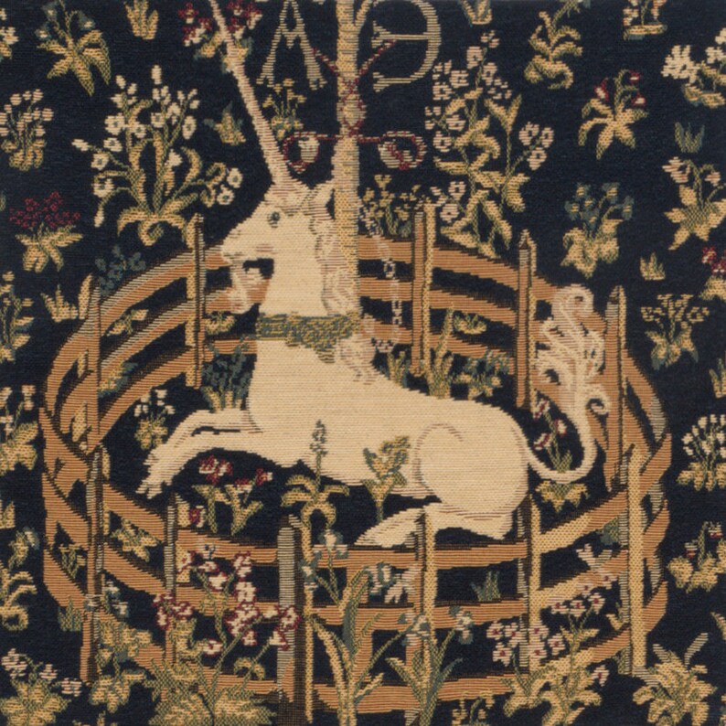 BelgianWallTapestry Captive Unicorn Throw Pillow Cover - Thumbnail 2