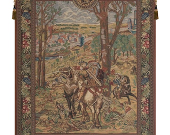 Vieux Brussels Right Side Wall Tapestry Hangings - Belgian Medieval Wall Tapestry Woven - Unique Decorative Wall Art