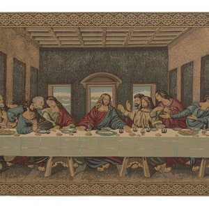 The Last Supper Tapestry: Vintage Religious Wall Art