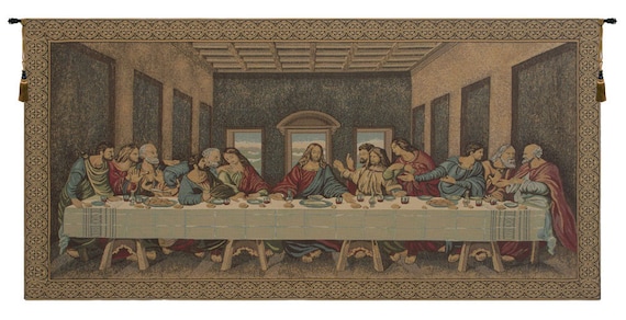 The Last Supper Tapestry: Vintage Religious Wall Art