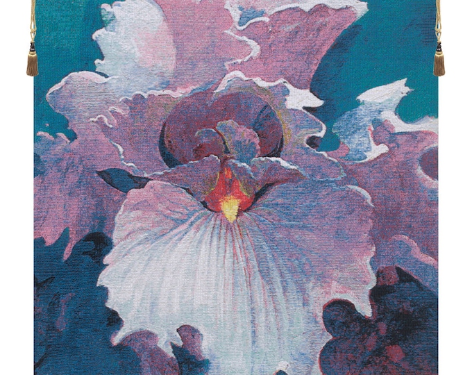 Simon Bull Floral Tapestry: Woven Jacquard Wall Art