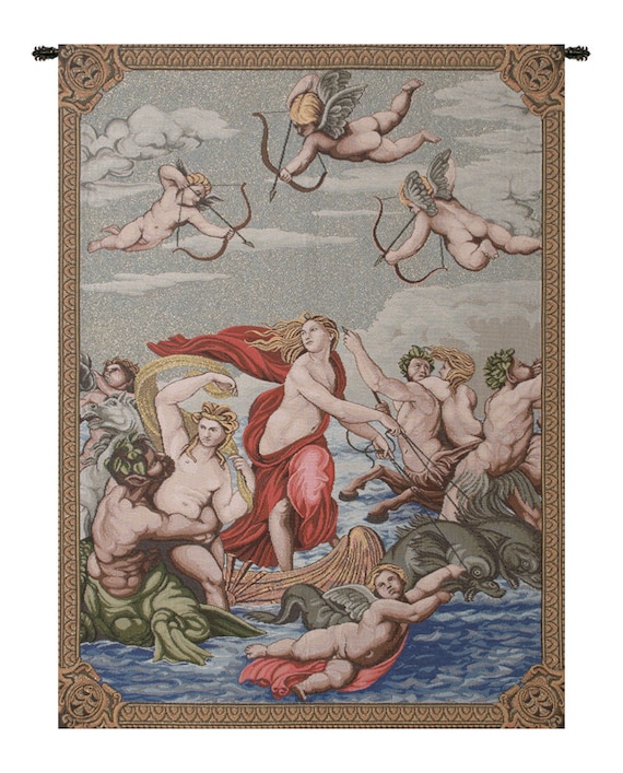 Galathea Tapestry: Italian Jacquard Woven Wall Decor (34x24 inch)