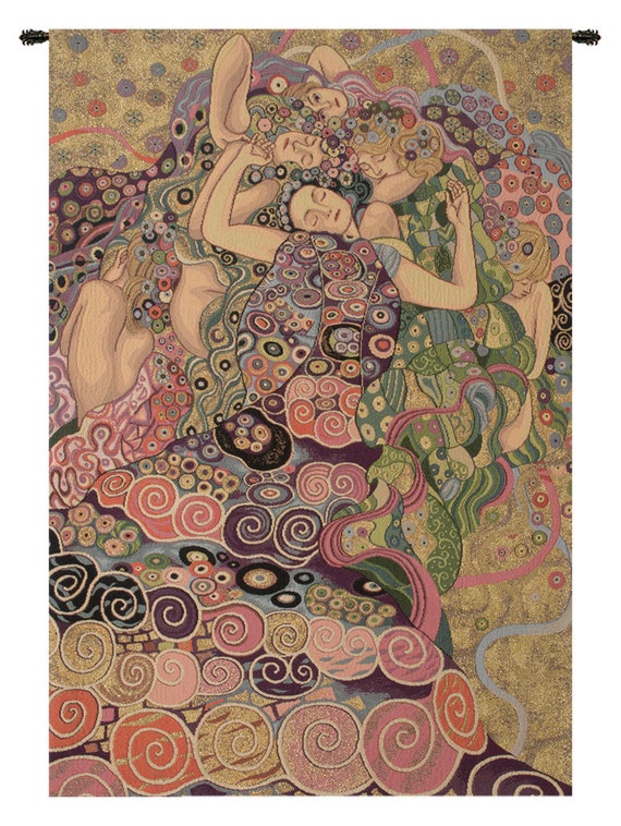 Gustav Klimt 'The Virgin' Jacquard Woven Wall Tapestry