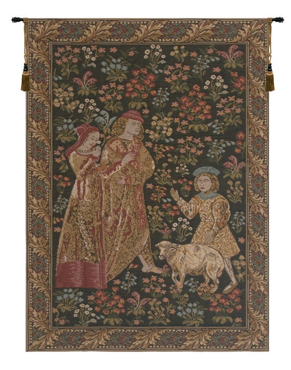 The Queen Tapestry: Hand Finished Belgian Jacquard Woven Wall Art (35x26 inch)