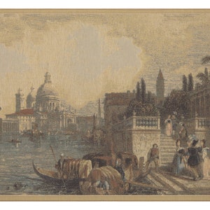 S.M. Della Salute European Wall Tapestry - Coastal Unique Wall Decor Art - Woven Italian Wall Tapestry - Jacquard Decorative Wall Hanging