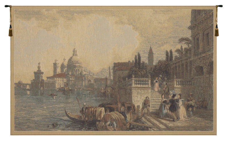 S.M. Della Salute European Wall Tapestry - Coastal Unique Wall Decor Art - Woven Italian Wall Tapestry - Jacquard Decorative Wall Hanging