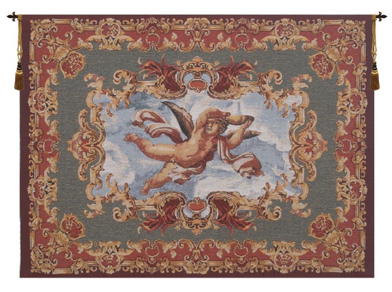 Angel Farnese Tapestry: European Jacquard Woven Wall Decor